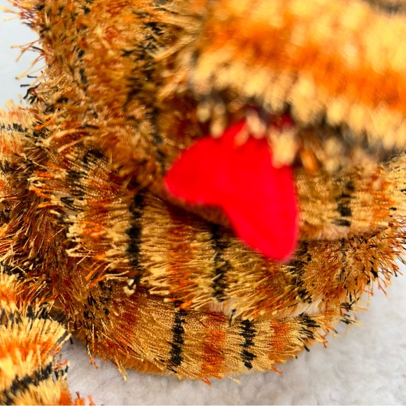 Ganz Webkinz Tiger Snake plush 38" red tongue coiled snake - Picture 3 of 10